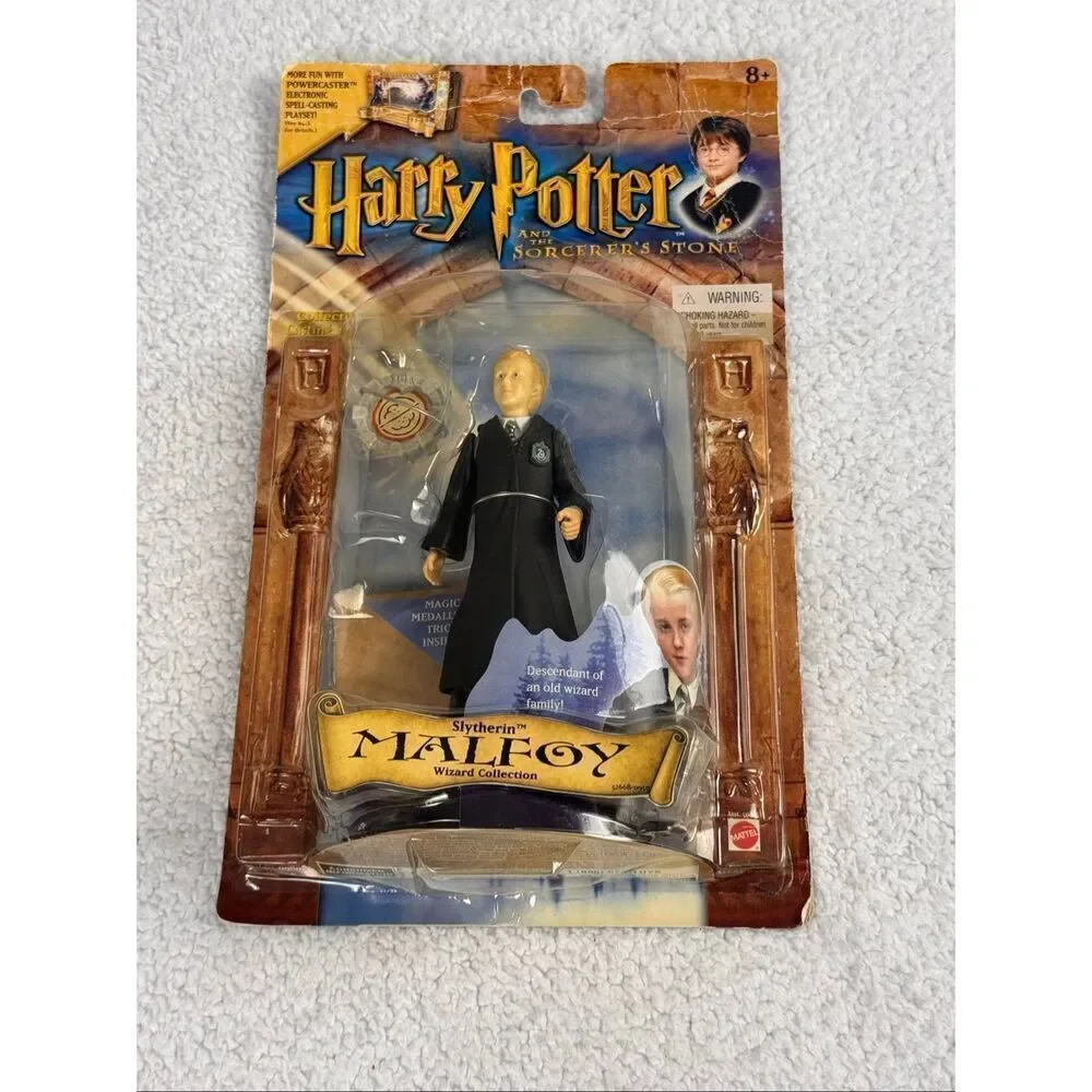 Harry Potter & The Sorcerer's Stone Draco Malfoy Slytherin Figure/NIB 2001